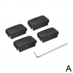 for Tesla Model 3 Model Y 2021-2022 Rear Seat Slide Rail Protection Function Plug Car Interior Rubber Soft Accessories 4PCS