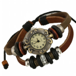 Punkehted+moodne veisenahast k&auml;ev&otilde;ru+Jaapani ja Korea minimalistlik vintage nahast k&auml;ev&otilde;ru kell+nahast ehted pruun