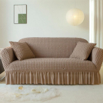 Voldis Seersuckeri diivanikate elutuppa Paks elastne tugeva veniva diivani katted 1/2/3/4 istmega diivani tugitooli kate 2 Seat 145-185cm