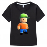 Stumble Guys Laste suvine T-s&auml;rk 100% puuvillane l&uuml;hikeste varrukatega topid &uuml;hes t&uuml;kis t-s&auml;rk lastele poisile 10 aastat y2k t&uuml;drukutele poiste riided Lasteriided 160