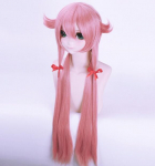 100 cm pikk parukas Mirai Nikki Gasai Yuno roosa cosplay kost&uuml;&uuml;m Tuleviku p&auml;evik kuumakindlad s&uuml;nteetilised juuksed naiste Cosplay parukad 100CM roosa