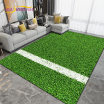 3D multifilmi v&auml;rviline Flame jalgpalliv&auml;ljaku vaip, vaipvaip elutoa magamistoa diivanile, k&ouml;&ouml;gi-vannitoa uksematt libisemiskindel p&otilde;randamatt 40x60cm