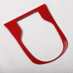 accessories for Honda City 2015- red carbon fiber Inner armrest cover interior decoration power window switch trim 2017 gear panel with hole