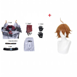 Anime Tartaglia Cosplay Kost&uuml;&uuml;m Childe Genshin Cosplay Parukas T&auml;ielik Komplekt R&otilde;ivad K&otilde;rvar&otilde;ngas J&otilde;ulupeo Kost&uuml;&uuml;m L-(Suit+Wig)