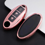 Uus pehme TPU autov&otilde;tme korpuse kate Nissan Qashqai X-Trail T32 T31 Juke J10 J11 Kicks Tiida Pathfinder Note for Infiniti A Style roosa