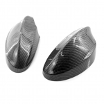 Ukse tahavaatepeegli kaane kork 2tk Asendus BMW 3-seeria E90 E91 2005-2007 OEM 51167135098 jaoks must