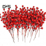 10/30 tk Simulatsiooni marja korduvkasutatav realistlik erksav&auml;rviline kunstlik punaste marjadega j&otilde;uluehe koju 10 pcs