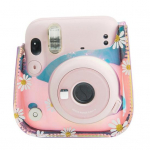 L&auml;bipaistev lillega tr&uuml;kitud kaamera kaitsekott Fuji Film Instax Mini 11 jaoks