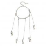 Naiste k&auml;sikett punkstiilis viis s&otilde;rmust &uuml;hev&auml;rviline randmeketi s&otilde;rmus unisex v&otilde;luv hiphop kett lahtised s&otilde;rmused paarile ehted h&otilde;be