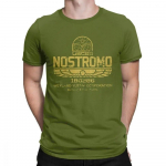 Vintage Aliens Nostromo kuldlogoga T-s&auml;rk Unisex &uuml;markaelusega 100 protsenti puuvillane T-s&auml;rk Weyland Yutani CORP Uus L