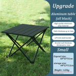 Ultralight Compact Camping Alu. Kokkupandav laud kandekotiga M must