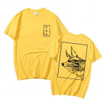 Anime Chainsaw Unisex T-s&auml;rk Unisexga Hayakawa Aki Fox Devil Kon Graafiline T-s&auml;rk Unisex Naiste Vintage Oversized T-s&auml;rgid l&uuml;hikeste varrukatega L