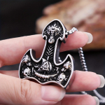 Vintage Viking Thor Hammer ripats meeste kaelakee Viking Ship kaelakee amuleti ehted