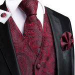 Meeste vest Paisley solid vesti &uuml;likond smokingu Gilet mantel siidist, korrap&auml;rase istumisega topsid M