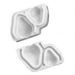 K&uuml;psetusvorm, maasikakujuline toiduklass, kergesti vabastatav isetegemise koogi kaunistamise t&ouml;&ouml;riist Korduvkasutatav &scaron;okolaadikommi silikoonvormi k&ouml;&ouml;gividinad C