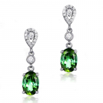 POMOiii k&otilde;rvar&otilde;ngad v&otilde;luvatele naistele H&otilde;beehted Smaragd kalliskivi Retro stiilis mood kihluskingitused roheline