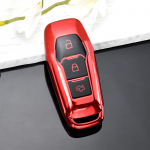 TPU auto kaugjuhtimispuldi v&otilde;tmekorpuse kaanehoidja korpuse pult Ford Focus 3 4 ST Mondeo 5 MK5 Mustang F-150 Explorer Edge Fiesta Kuga MK3 4 jaoks punane