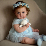 Elutruu 60 cm Reborn Doll Mudilane T&uuml;druk Maggie K&auml;sitsi valmistatud 3D maalitud printsessi simulatsiooniga beebim&auml;nguasjad lastele Lastele Pusle M&auml;nguasi S&uuml;nnip&auml;evakingitused