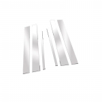 6 tk Lincoln Town Car 1998 1999 2000 2001-2011 kroomitud sambapostid, auto akna trimmi kate BC veeru kleebised tarvikud