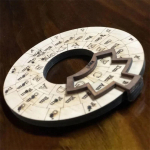 Circle Wooden Chords Ratas, muusikariistad ja tarvikud Meloodiat&ouml;&ouml;riist 12cm