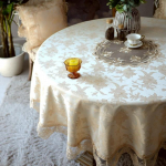 Euroopa žakaarmadratsi &uuml;mmargune laudlina veekindel pits kohv tee s&ouml;&ouml;gilaud kate Peo&uuml;ritused Sisustus Elegantne &scaron;ampanja 120cm-Round &scaron;ampanjav&auml;rvi