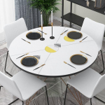 P&otilde;hjamaade stiilis PVC laudlina veekindel ja &otilde;likindel nahast laudlina plastikust &uuml;mmargune lihtne hotelli nahast lauamatt Diameter 90cm