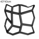 35/43/50 cm korduvkasutatav sillutis betoon tsementtellistest kivi DIY teekattevormide sillutuskivi 35*35cm must