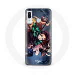 Coque pour Samsung Galaxy A20e Tanjiro Nezuko et Inosuke Slayer Kimetsu no Yaiba Manga