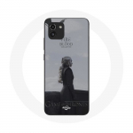 Coque pour Samsung Galaxy A03 Game of Thrones Saison 8 Daenerys Targaryen feu et sang Le Tr&ocirc;ne de Fer Logo Gris