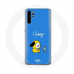 Coque pour Huawei P30 Bangtan BTS BT21 Chimmy Jimin Fond Bleu
