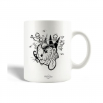Mug en C&eacute;ramique Shawn Dickinson Cartoon Noir Blanc