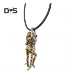 Naised Mehed Kallistavad Paari Kaelakee Reguleeritava pikkusega Tema Kallistav Ripats Kaelakee Aastap&auml;eva Ehted Yst&auml;v&auml;np&auml;iv&auml; Kingitus 1pc