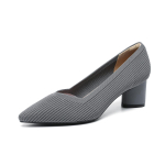 Naiste pumbad Kitten Heels terava varbaga kootud libisemisega madalal kontsal vabaaja pidulik kleit Kingad T&ouml;&ouml; Kontor &Auml;ri Tursked kontsad Naistele riietatud kontsad 35 gray