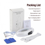 Elektriline n&auml;o salendav vibratsioonimasseerija LED fotonteraapia n&auml;o t&otilde;stmise seade V n&auml;o salendav instrument topeltl&otilde;ua reduktor CN valge