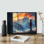 DIY teemantmaalimine, maastik v&auml;ljaspool akent Ristpistes komplekt Mosaiikkunst Teemantmaal T&auml;isringi/ruudukujulise teemantv&auml;rviga kodukaunistus Round 20x30cm