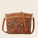 Vintage Flower Print Crossbody kott naiste puukoore mustriga rahakott etnilises stiilis &otilde;lakott mitmev&auml;rviline