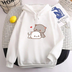 Kawaii t&uuml;druk Anime naiste pikkade varrukatega dressipluus fliisist Harajuku &uuml;lisuur vabaaja pullover armas valentinip&auml;eva kingitus S