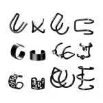 1 komplekt k&otilde;rvamansetid naistele, mittel&auml;biv k&otilde;hrk&otilde;rvar&otilde;ngas, s&auml;delevad k&otilde;rvar&otilde;ngad, klamber k&otilde;rvar&otilde;ngad H&uuml;poallergeensed r&otilde;ngask&otilde;rvar&otilde;ngad naistele teismelistele t&uuml;drukutele, kingitused must