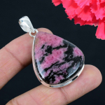 Rodoniit V&auml;&auml;riskivi Ripats Massiivne 925 Sterlingh&otilde;be Ripats Ehted Kingitus Unisexile