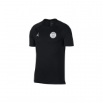 Paris Saint-Germain x Jordan koost&ouml;&ouml; Kirjatr&uuml;kiga &Uuml;mmarguse kaelusega Kiiresti kuivav L&uuml;hikeste varrukatega T-s&auml;rk Unisex Topid Must AJ2396-011 S