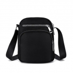 Aliwood Fashion vabaaja naiste kott veekindel nailon Lihtne suure mahutavusega &otilde;lakott Crossbody kotid Ostlemine Mobiiltelefoni kott must