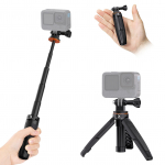 Spordikaamera pikendatav selfie stick statiiv alumiiniumsulamist 32 cm/12,6 tolli max. K&otilde;rgus 2kg must