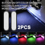 Autoukse tuled LED-tervitustuli magnetjuhtimine USB-laadimine, automaatne avatud uks, ohutu kokkup&otilde;rkevastane h&auml;dasignaallamp 2PCS