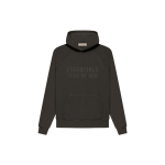 Fear of God Essentials fliisihuppari sametise logoga pikkade varrukatega unisex top puidu v&auml;rvi must FOG-FW22-558 L black