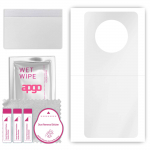 apgo Ultra Clear Protective Skin Sticker for the back compatible with Cubot Max 3, Wrap Film, Hydrogel Film, Flexible, Soft TPU with positioning layer