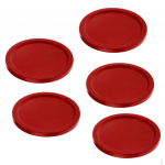 60 mm plastikust litrid m&auml;ngulaudadele, 5 tk Dark Red 50mm