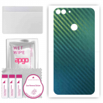 apgo Protective Skin Sticker for the back compatible with Huawei P smart, Wrap Film, Foil, Vinyl - Pattern Carbon Chameleon CAKA1