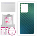 apgo Protective Skin Sticker for the back compatible with Vivo IQOO 10, Wrap Film, Foil, Vinyl - Pattern Carbon Chameleon CAKA1