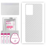 apgo Protective Skin Sticker for the back compatible with Oppo K10x 5G, Wrap Film, Foil, Vinyl - Pattern Transparent Carbon