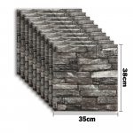 3D plaaditud telliskivi seinakleebis isekleepuv veekindel vahttapeet 10tk 35x30cm 10PCS